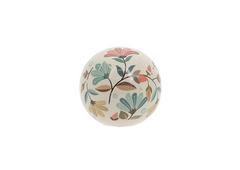 BOULE FLORAL RETRO D.12CM BOULE FLORAL RETRO D.12CM