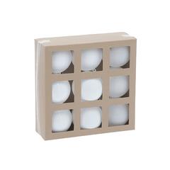 SET9 BOULES BLANC D6CM