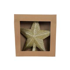 CIMIER PAILLETTE OR H19CM PLAS