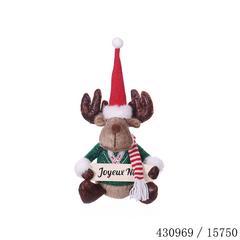 CERF ASSIS PULL SKI NOEL H33CM