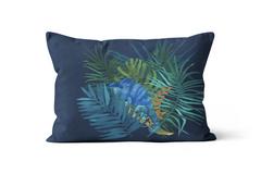 COUSSIN AMAZON BLEU 32X50CM