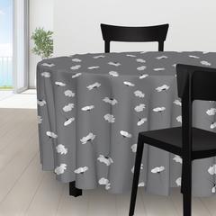 NAPPE PETALE GRIS D.180CM