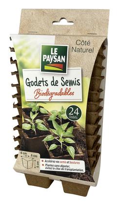GODETS CARRES 6X6CM X24PCS