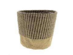 CACHE POT JUTE 23X19CM CACHE POT JUTE 23X19CM