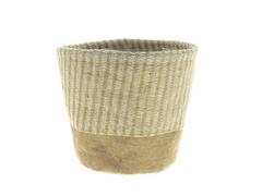 CACHE POT JUTE 34X27CM CACHE POT JUTE 34X27CM