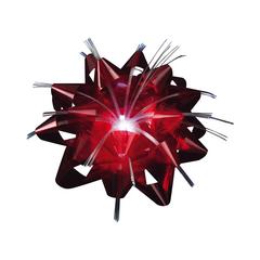 NOEUD SATIN LUMINEUX 9CM ROUGE