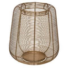 LANTERNE SOLI 29CM METAL DORE