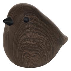 OISEAU CERAMIQUE 12CM TABAC
