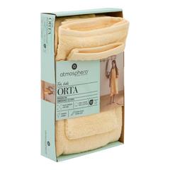 CAPE DE BAIN ET GANT JAUNE