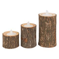 PHOTOPHORE BOIS X3PCS