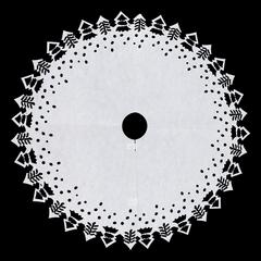 TAPIS DE SAPIN BLANC D100