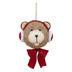 TETE OURS A SUSPENDRE H.40CM
