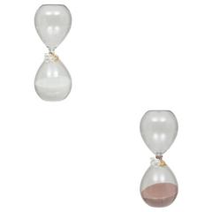SABLIER FLORAL EN VERRE