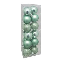 BOULES 30MM VERT AMANDE X18PCS
