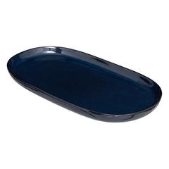 PLAT 30X18CM BLEU