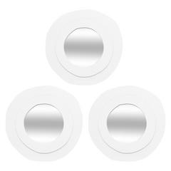 X3 MIROIRS RONDS D25CM