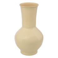 VASE METAL EMAILLE JAUNE CLAIR VASE METAL EMAILLE JAUNE CLAIR