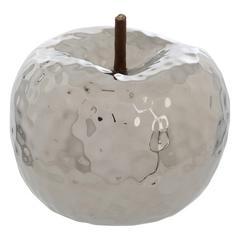 POMME DECO ARGENT 14CM