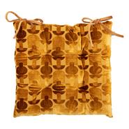 GALETTE VELOURS OCRE 38X38CM GALETTE VELOURS OCRE 38X38CM