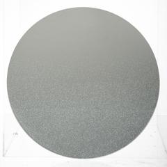 PLAQUE MIROIR ARGENT D.30CM