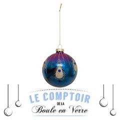 BOULE DE NOEL EN VERRE 90MM