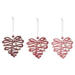 SUJET DE NOEL EN BOIS X3