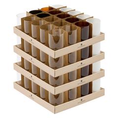 ASST VASES VERRE 20CM LIDY