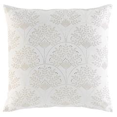 COUSSIN 60X60CM BLANC/OR