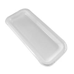 X4 PLATS A CAKE 34X15CM BLANC