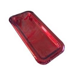 X4 PLATS A CAKE 34X15CM ROUGE