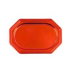 X4 PLATEAUX OVALES 25X34CM ROU