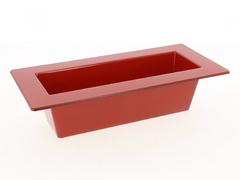 JARDINIERE A REBORDS ROUGE