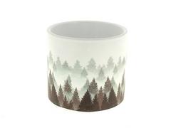 CACHE POT MOTIF SAPINS BLC CACHE POT MOTIF SAPINS BLC