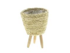 CACHE POT SUR PIED PAILLE CACHE POT SUR PIED PAILLE