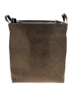 SET3 CACHE POT CUIR CARRE SET3 CACHE POT CUIR CARRE