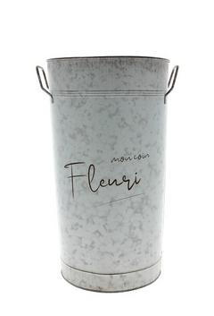 VASE METAL HAUT GRIS VASE METAL HAUT GRIS