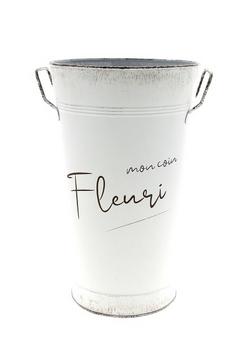VASE METAL EVASE BLANC VASE METAL EVASE BLANC