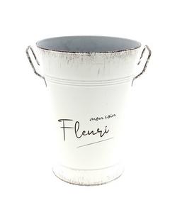 VASE METAL EVASE BLANC VASE METAL EVASE BLANC