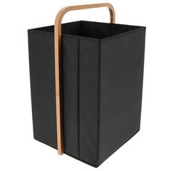 PANIERE POIGNEES BAMBOU NOIR