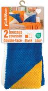 LOT DE 2 HOUSSES DE COUSSIN