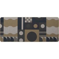TAPIS 50X120 IMPRIME GEO BEIGE