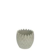 CACHE POT CIMENT VAGUE GRIS