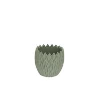 CACHE POT CIMENT VAGUE VERT
