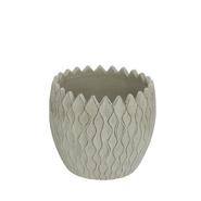 CACHE POT CIMENT VAGUE GRIS