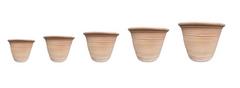 SET 5 CACHE POT TERRE CUITE