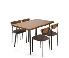 TABLE & 4 CHAISES PLATEAU &