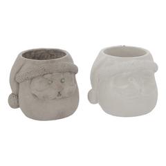 ASSORTIMENT 2 POTS PERE NOEL