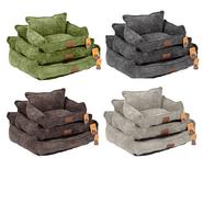 SET/3 FAUTEUILS CHENILLE
