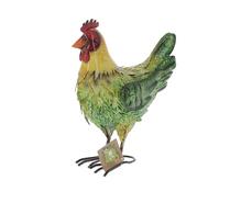 POULE METAL 29X13X36CM