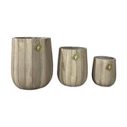 /3 CACHE POT ASPECT BOIS CLAIR
